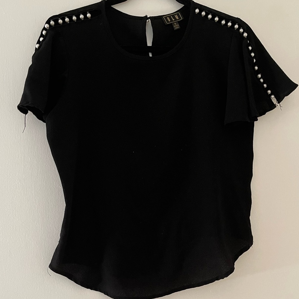OLM Shirt with Pearl Lined Sleeves